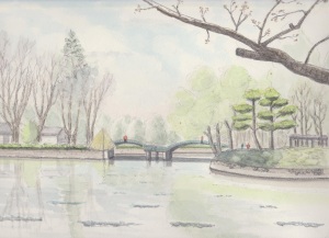 薬師池公園のタイコ橋